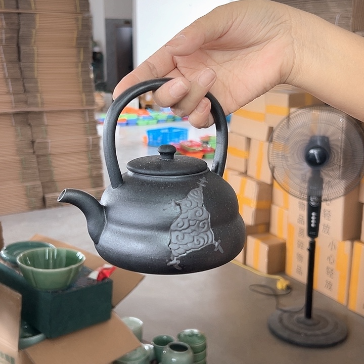龙泉云间青瓷小米茶器