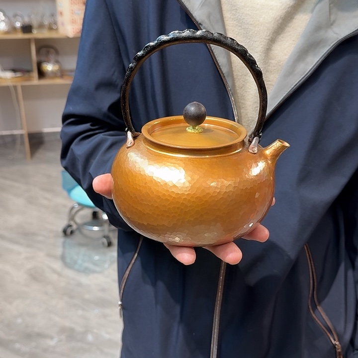 紫铜手工一张打烧水壶