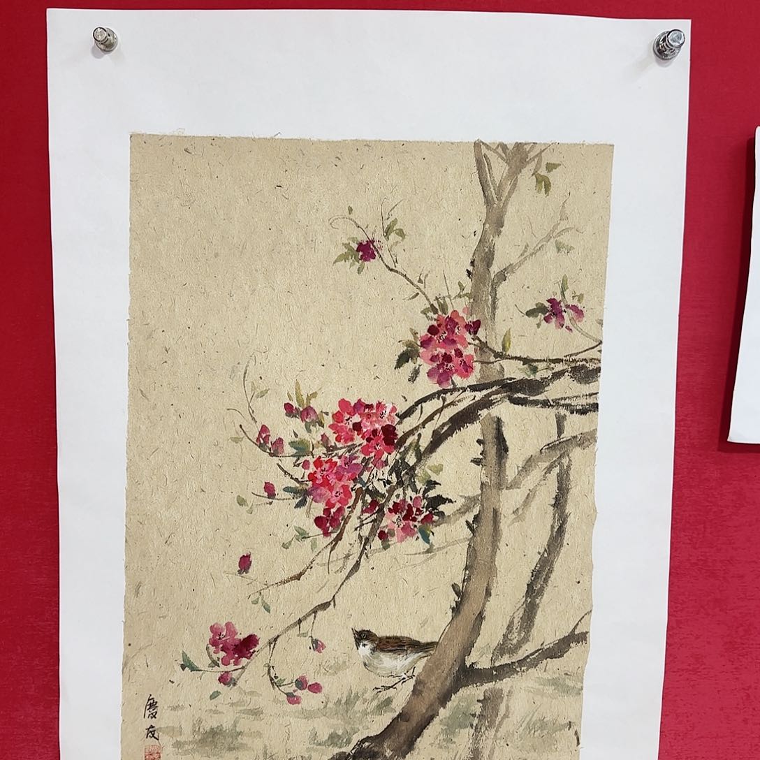 国画精品花鸟系列李老师作品