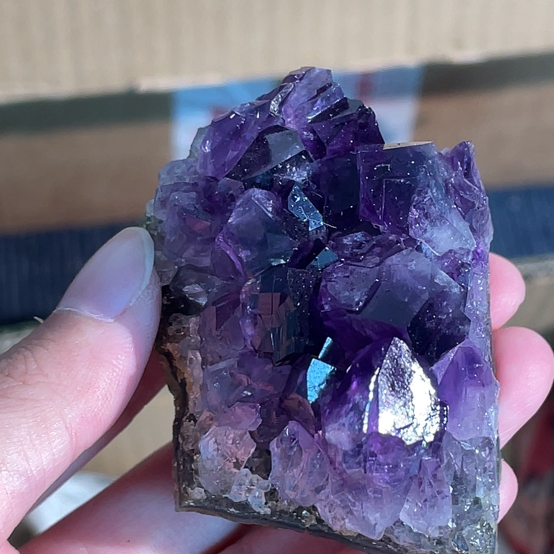 水晶手串未镶嵌乌拉圭紫水晶 26号