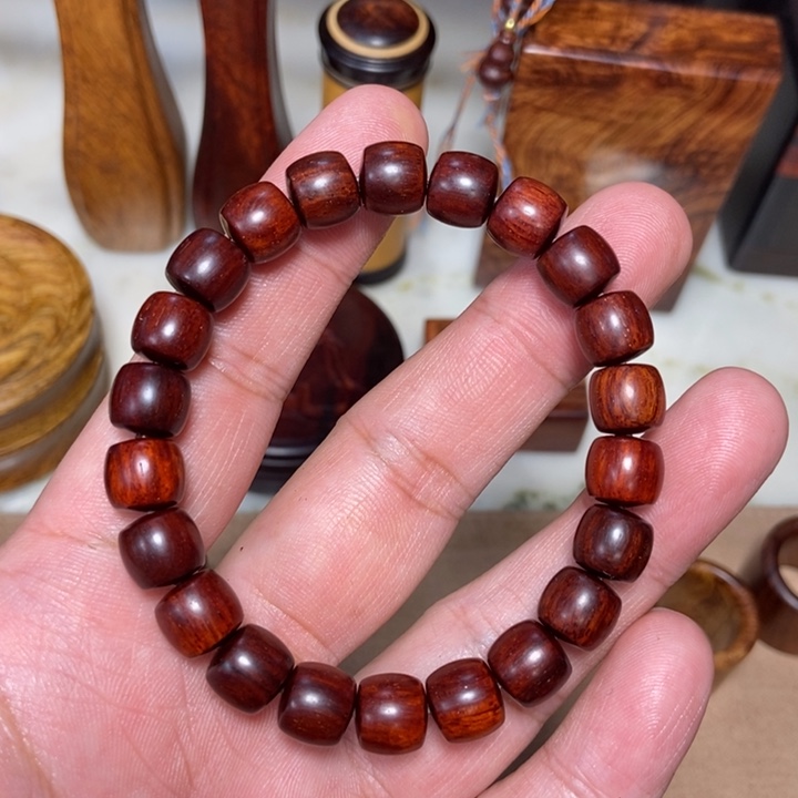 檀香紫檀（小叶紫檀）手串9×10