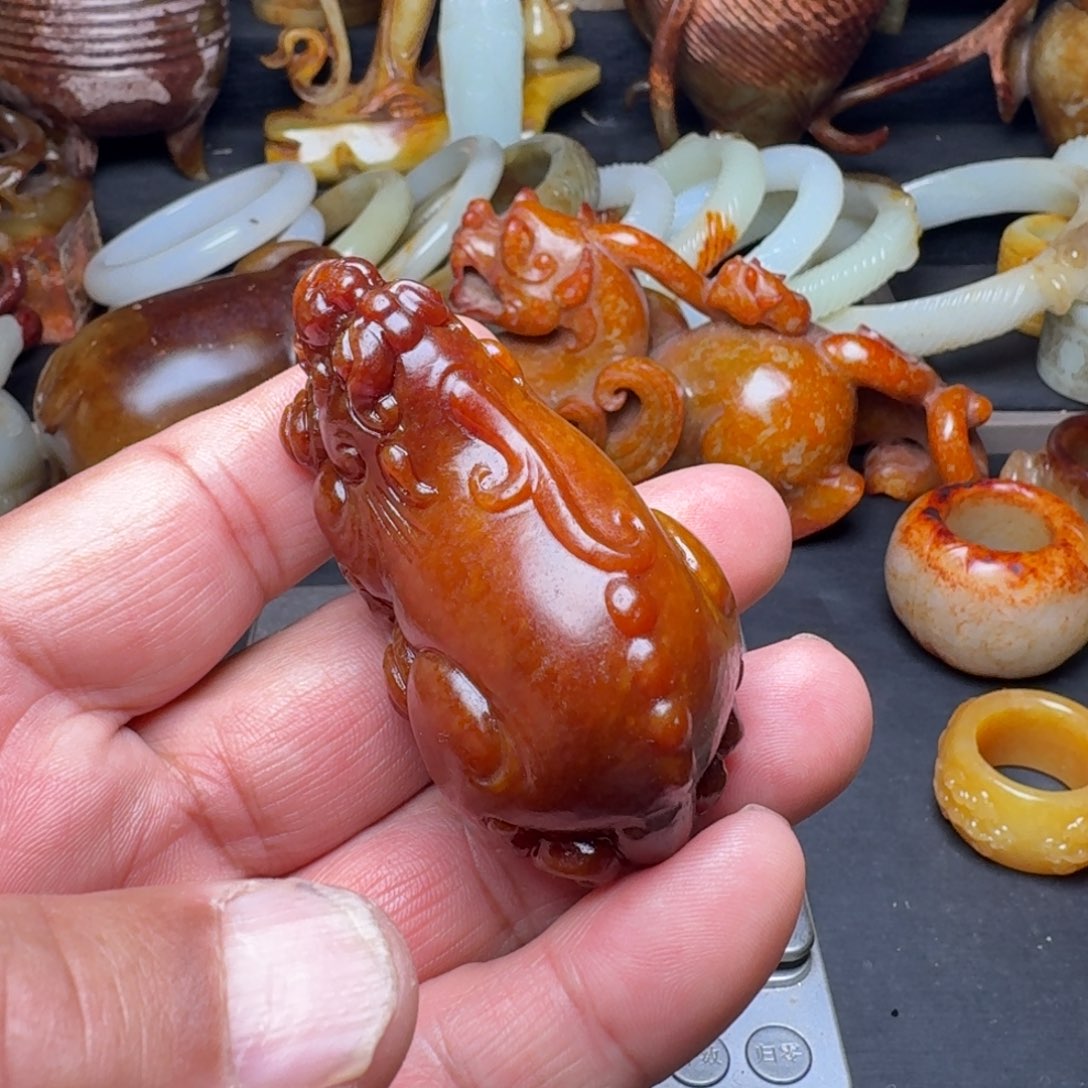 和田玉挂件未镶嵌老*