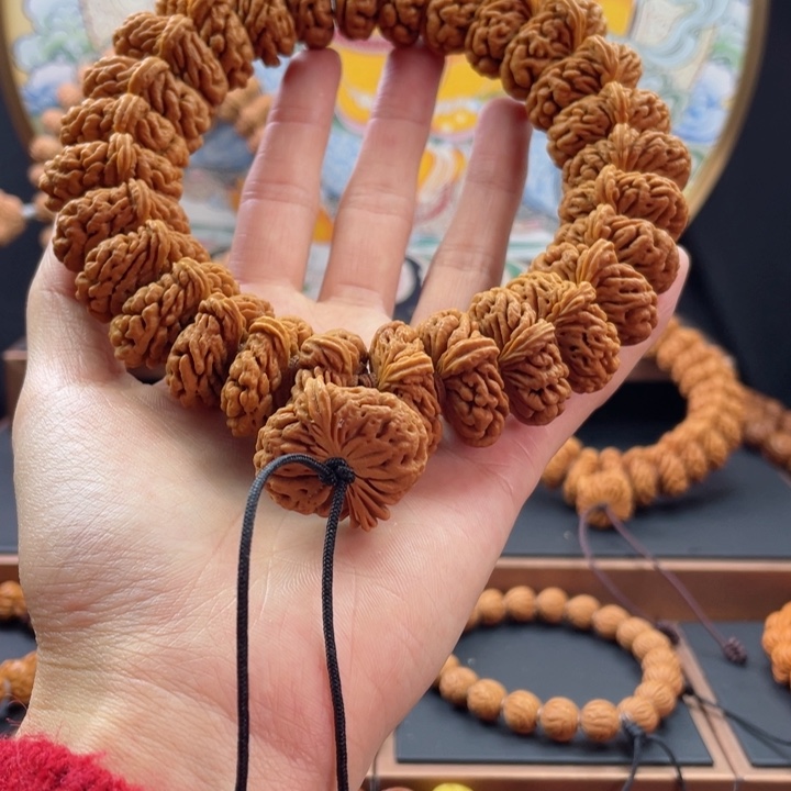 桃核手串格*斯龙纹桃核矮刺