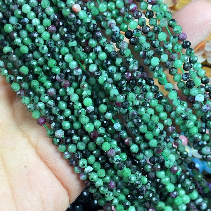 查罗石算珠合金卡3切面红绿一条