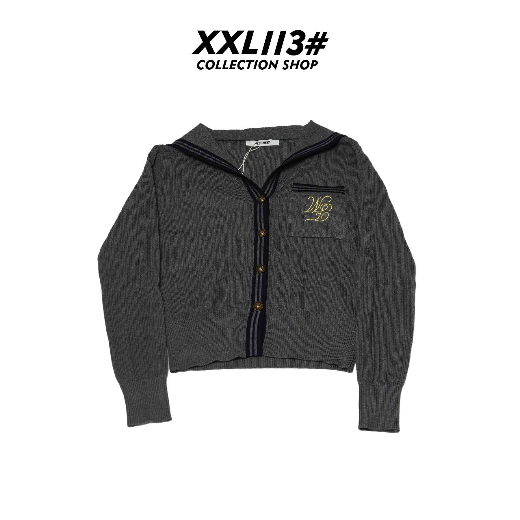 113* CENTRALIZED SHOP【宠粉专款】海军领女针织衫X5F05I7014