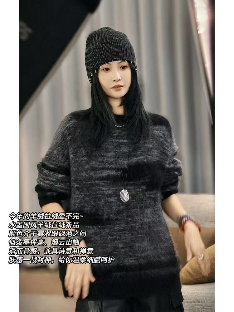 【鑫绒毛衣】毛针织衫法式保暖毛衣宽松毛衫毛衣Y999-A374