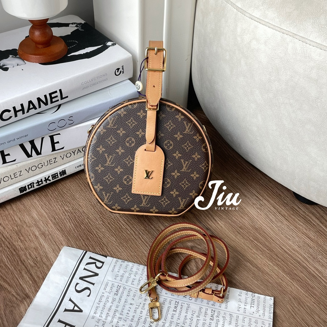 99新 LouisVuitton/路易威登 老花硬饼手提斜挎包芯片JM7-3283
