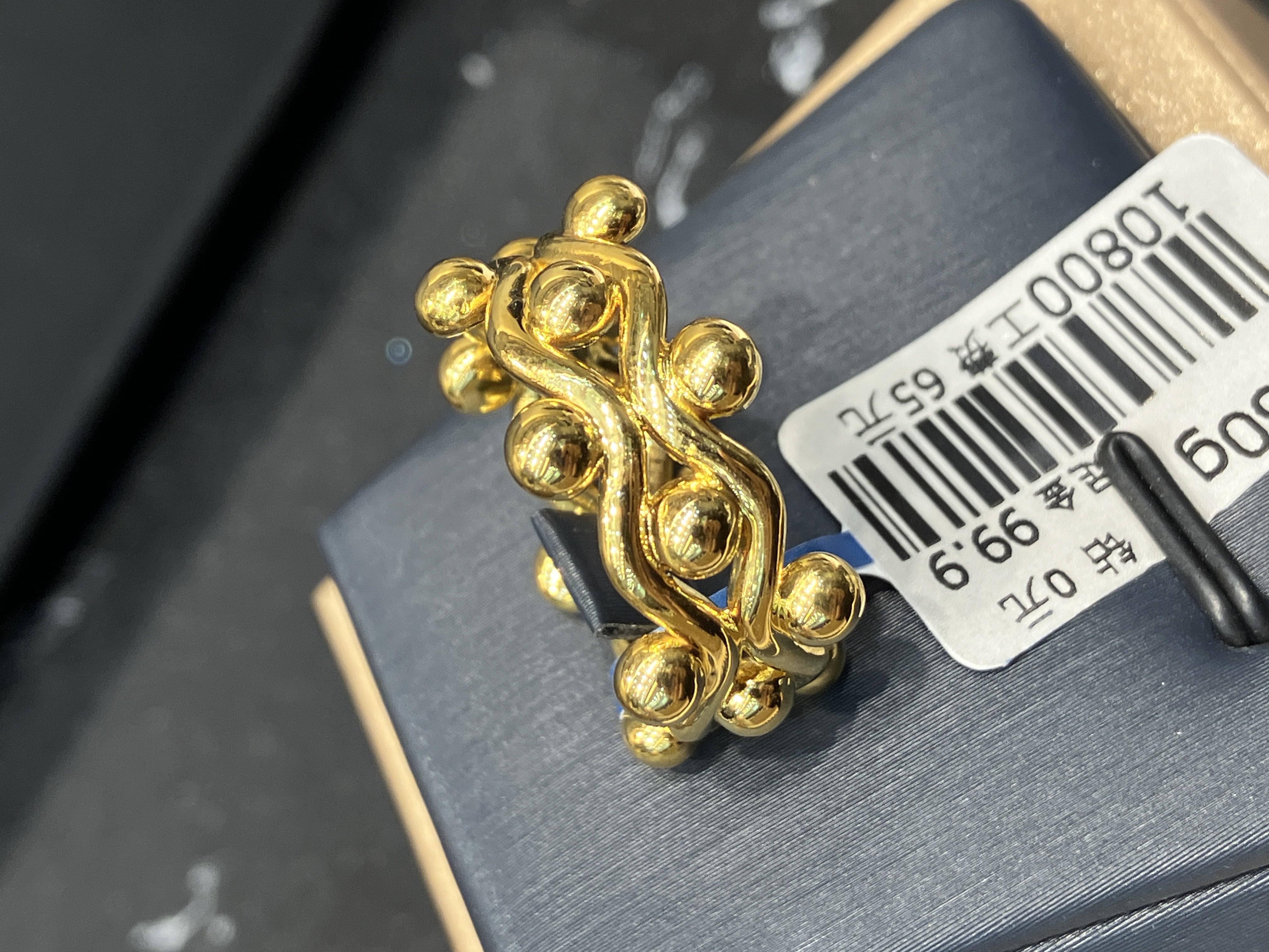 放心黄金店 足金999戒指2.60克（货号65）（1号货）圈口17