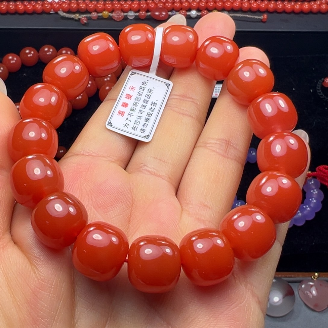 南红玛瑙未镶嵌手串