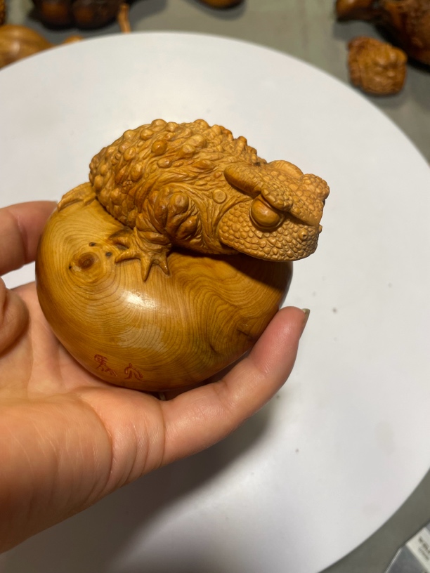 金蟾手把件，高油料浓香味儿