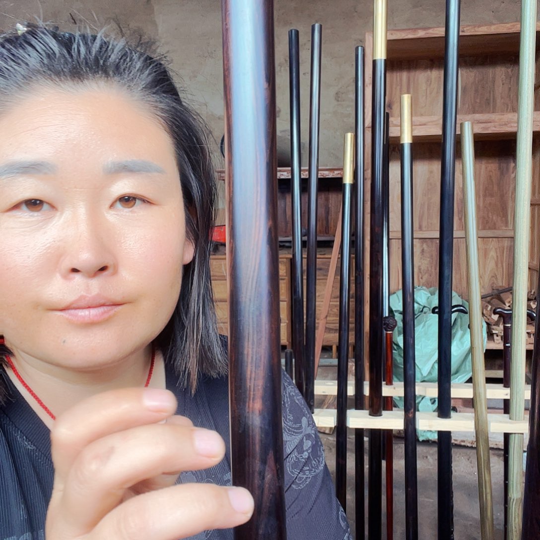 新***)香榧木把玩棍车载棍防身棍
