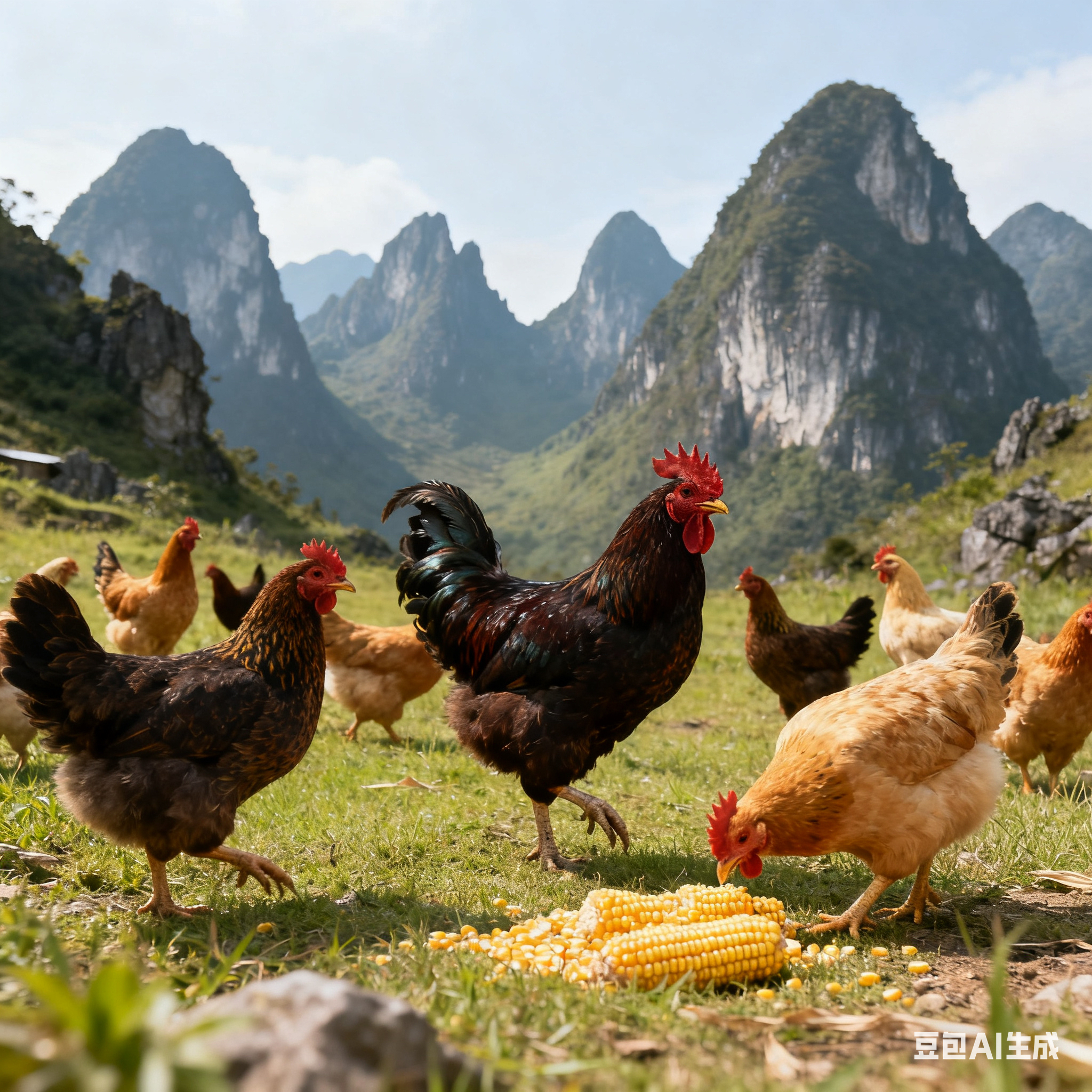 六斤多的阉鸡250元，杀好送到家