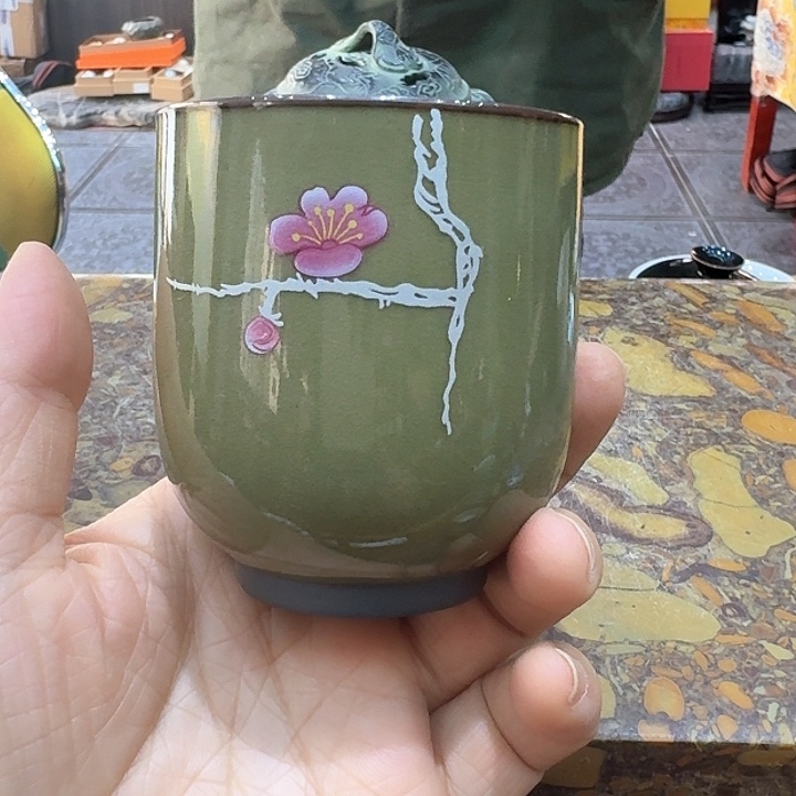 品茗杯一哈，瓷。。。。