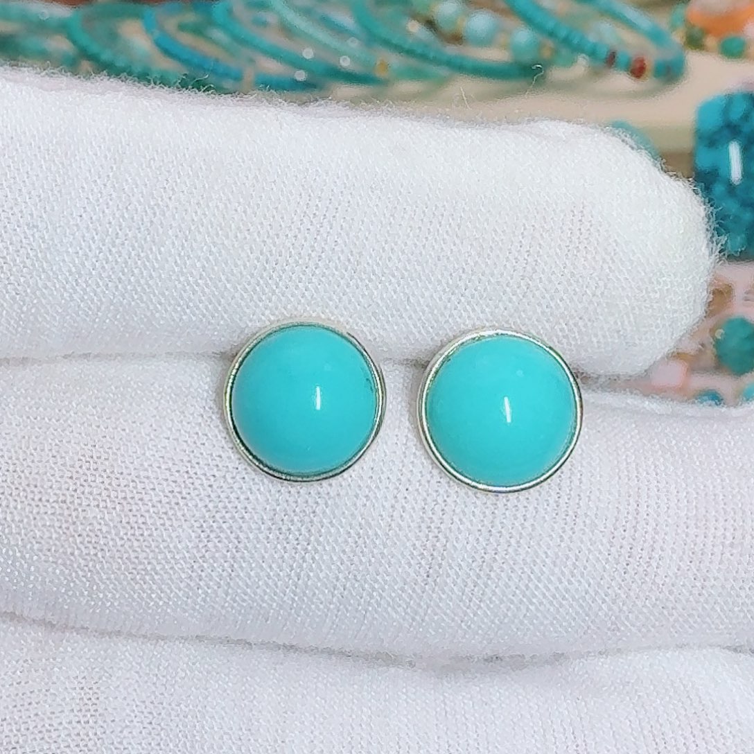 绿松石银S925镶嵌珠宝奇石