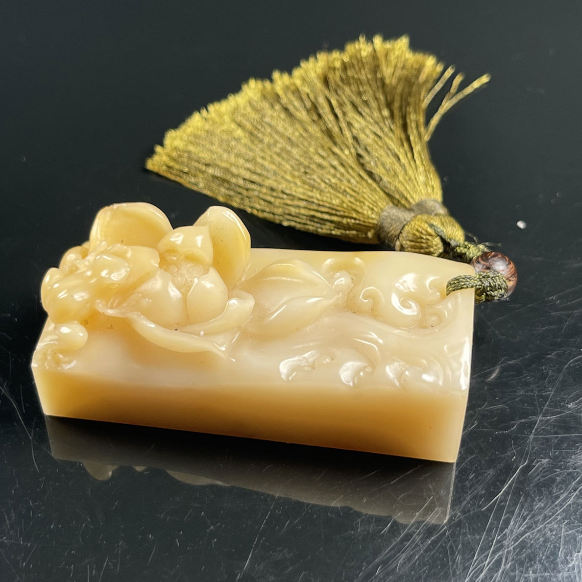 寿山石芙蓉印章笔架镇尺题材荷塘趣色