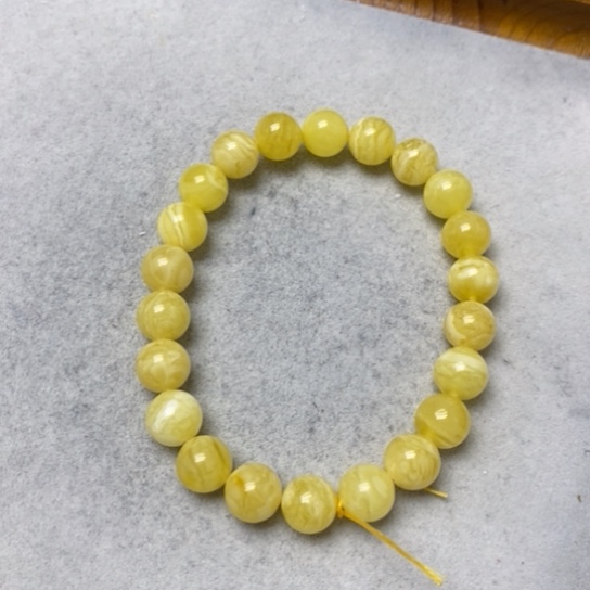 蜜蜡裸石未镶嵌手串