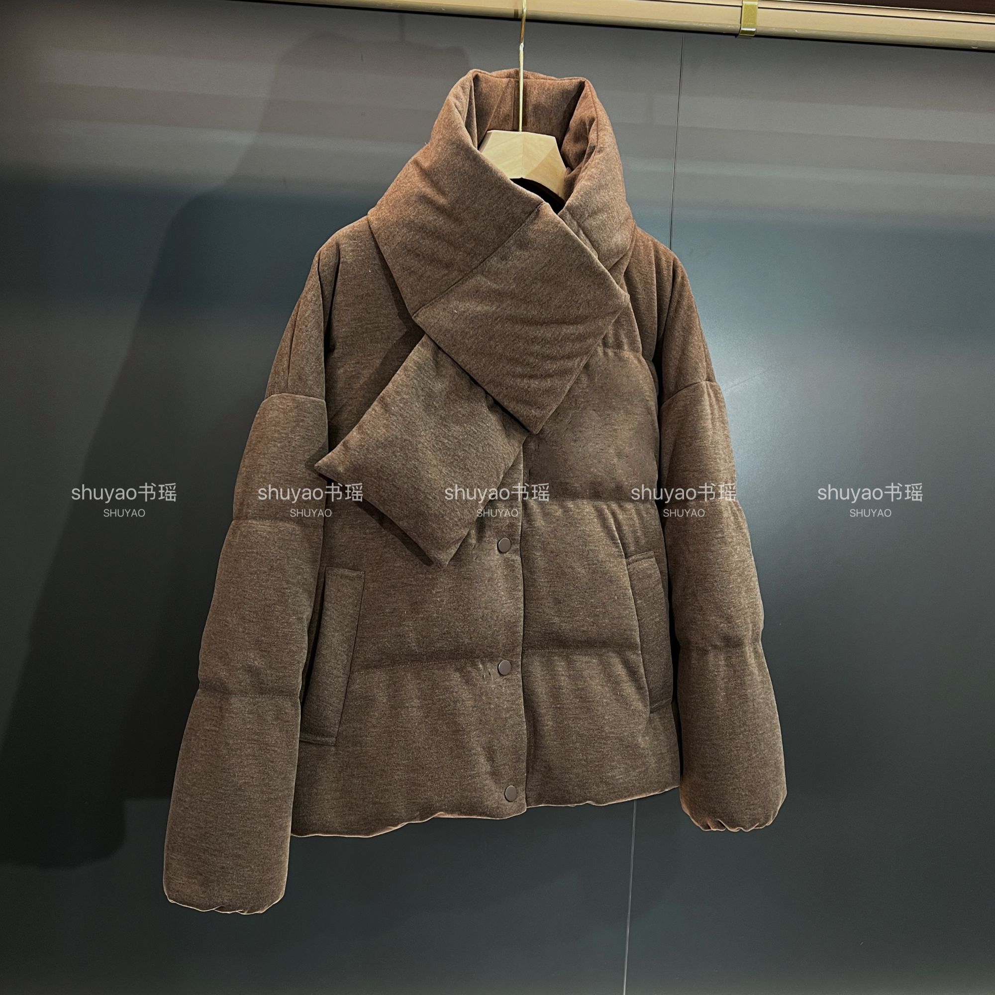 【大鹅绒】牦牛绒+羊毛（外面料） 小禾同厂面料超厚实羽绒服鹅绒服