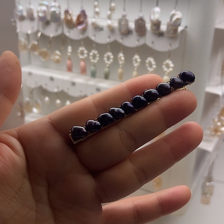 淡水珍珠未镶嵌发夹