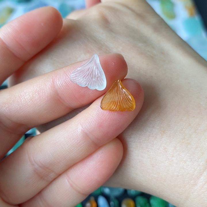 未镶嵌定制翡翠银杏叶