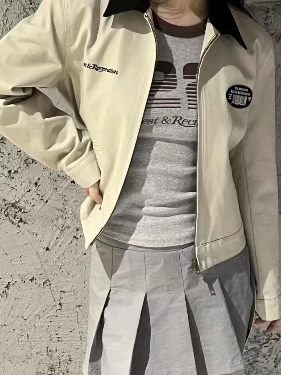 2025秋季韩系女装RR新款夹克棒球服