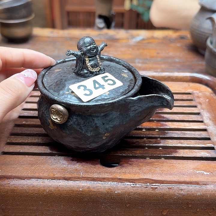 纯手工制作粗陶茶具