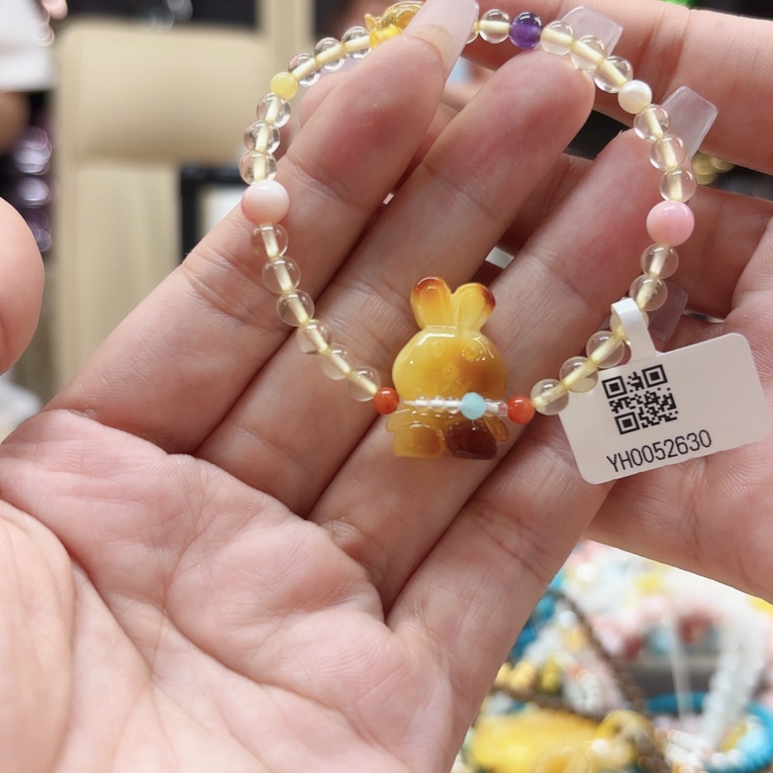 琥珀未镶嵌手链琥珀