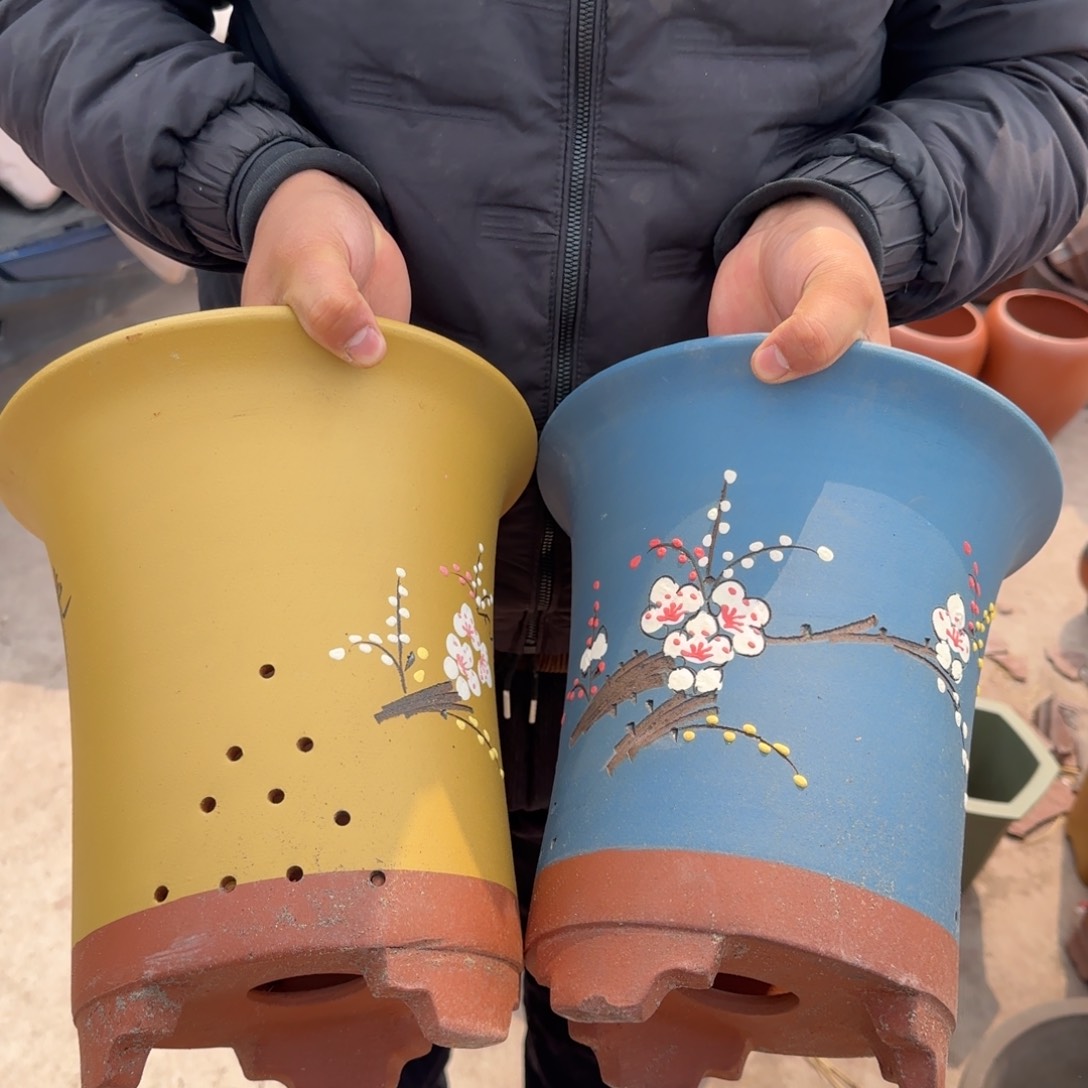 紫砂花盆瑕疵和瑕疵都