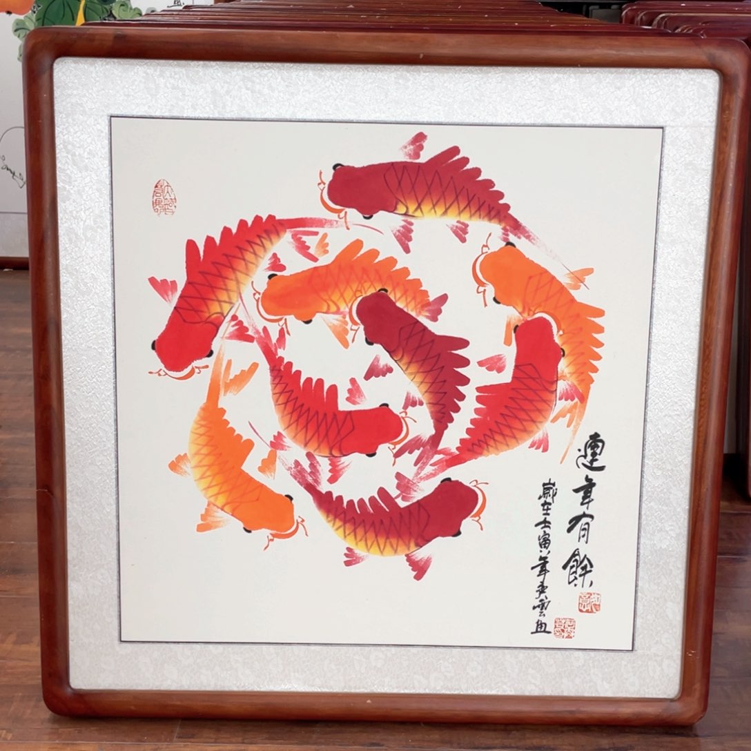 国画带框尺寸63*63厘米