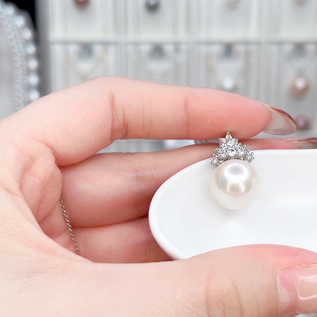合金淡水珍珠吊坠(赠链)
