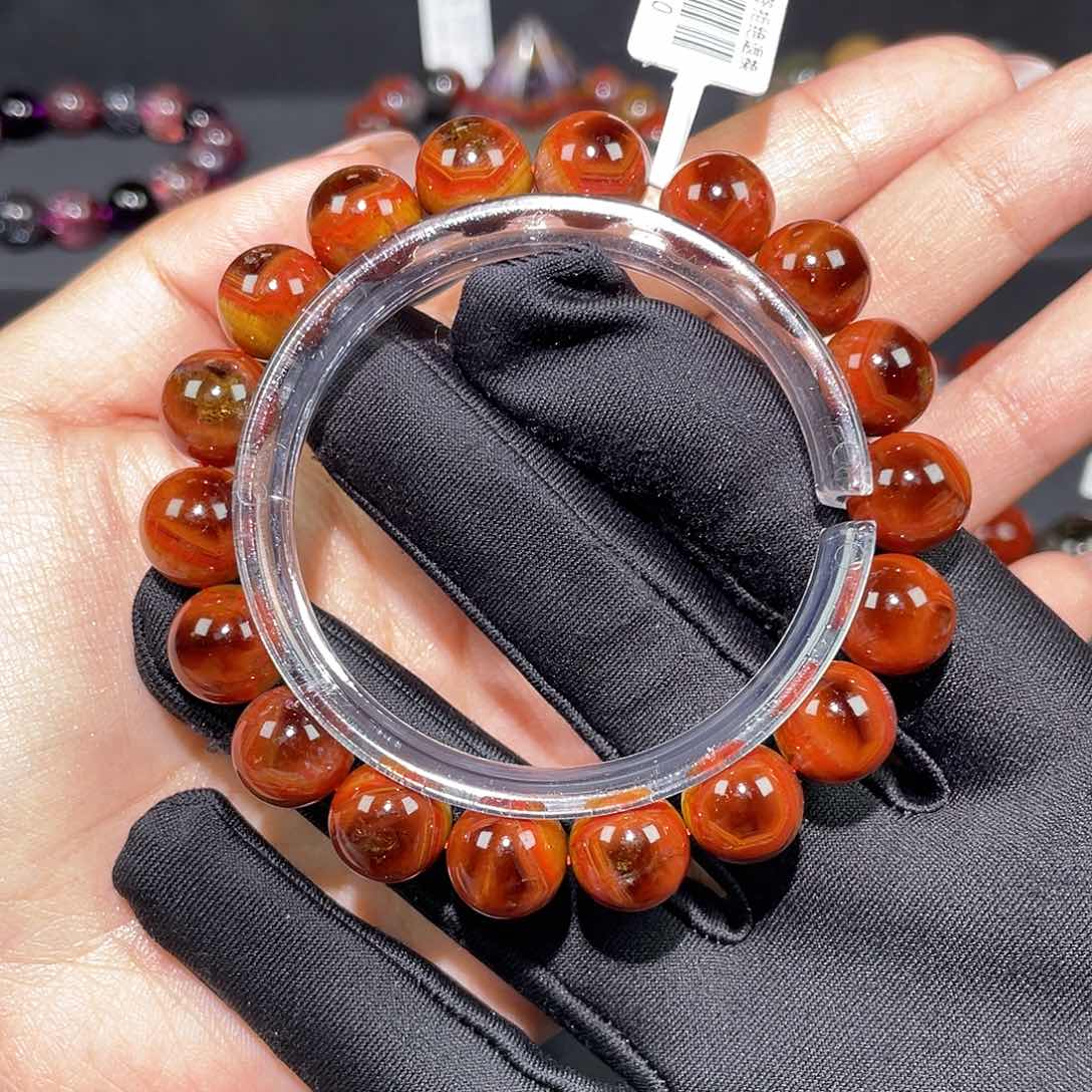 水晶极光手链A11.5未镶嵌半**酪