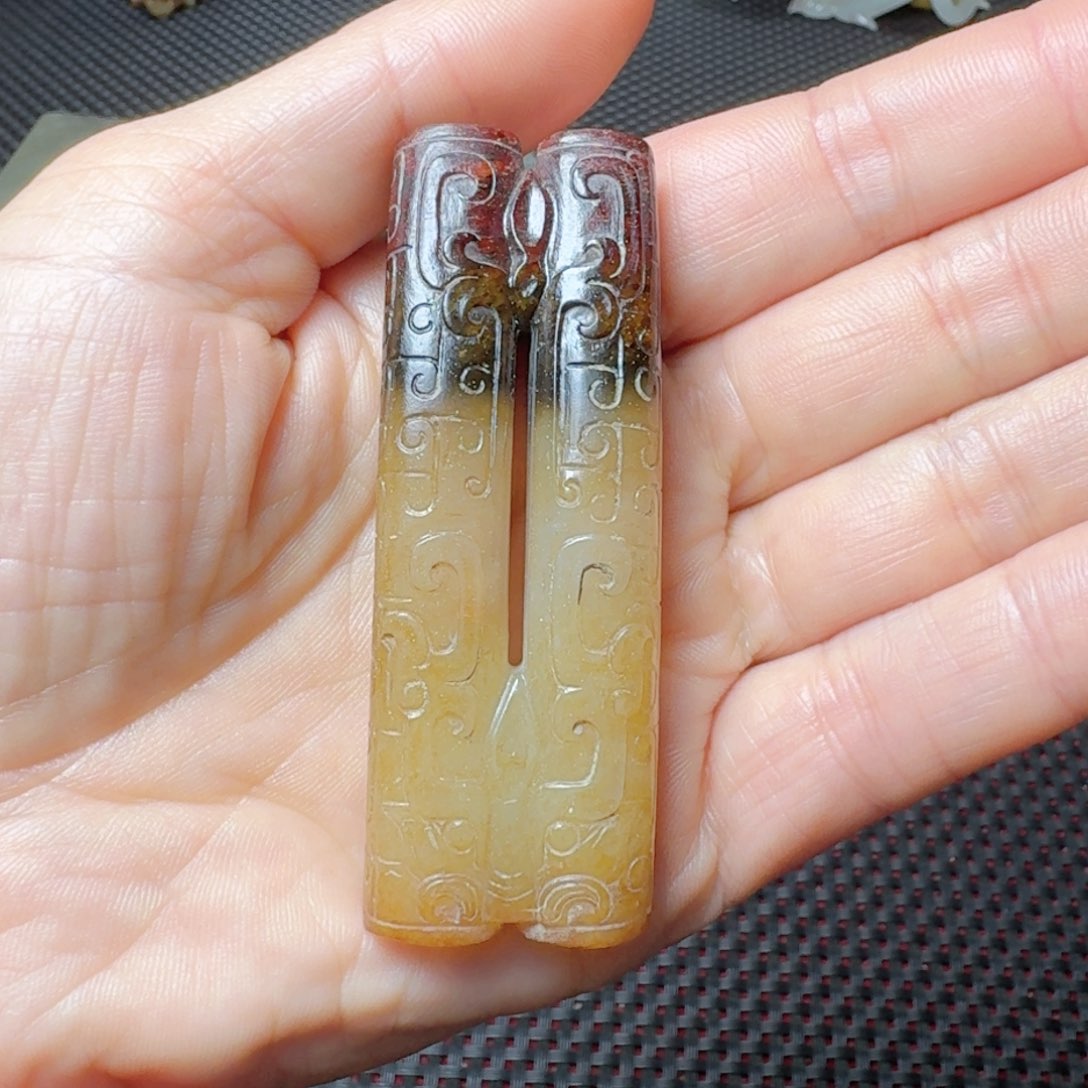 和田玉挂件未镶嵌淡