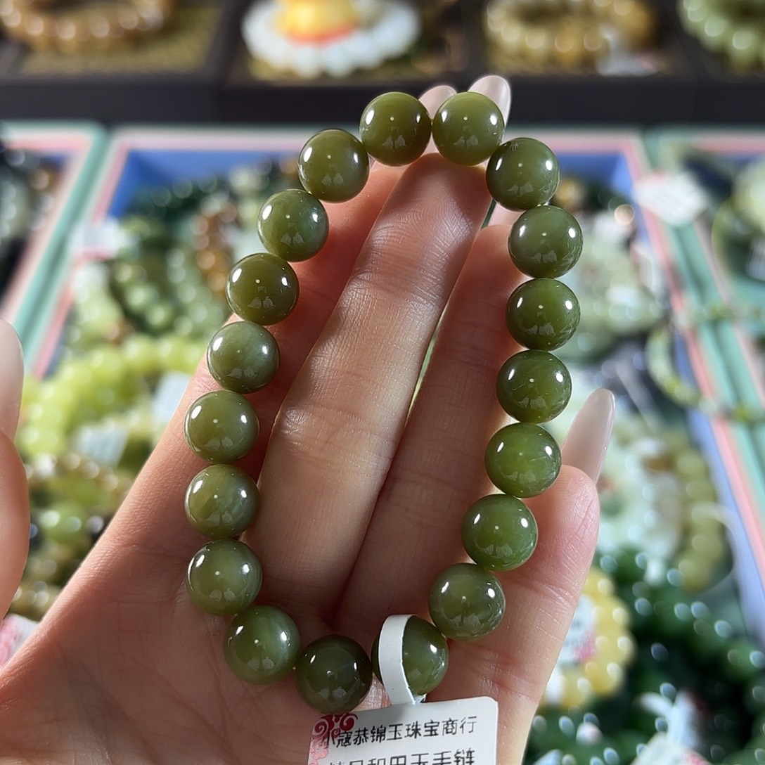 和田玉未镶嵌手链185