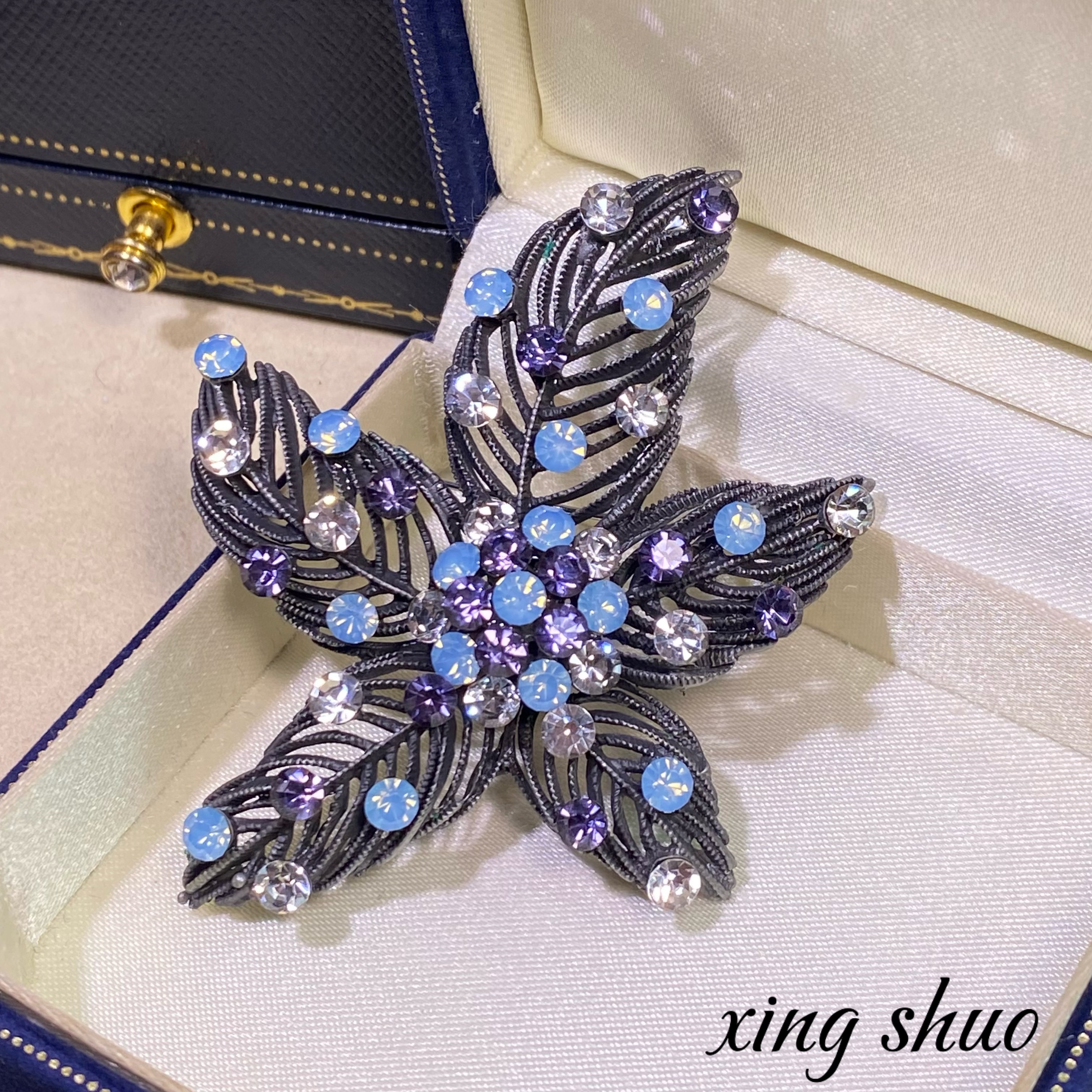  【中古海星】轻奢时尚百搭简约设计师重工精致中古4283