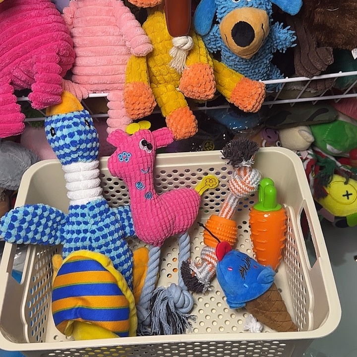 毛绒材质...到手框里的六个