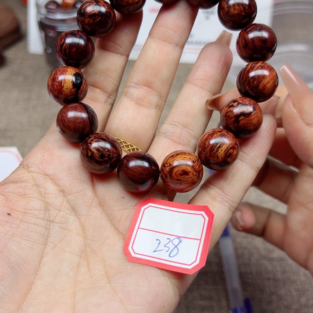 木海南红降妖孽纹精品1.5瑕疵238