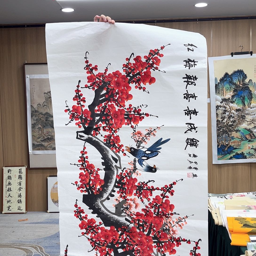 国画穿越后在太白卖字画