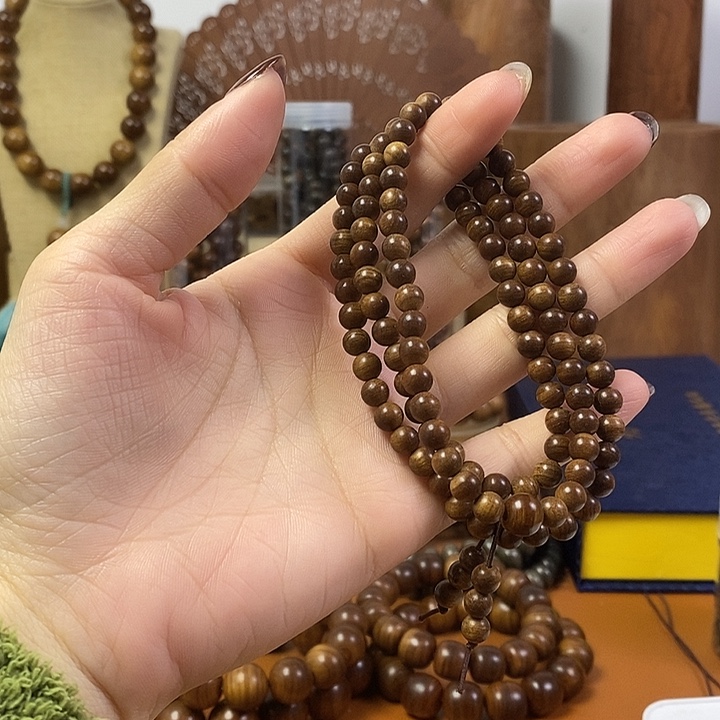 老山檀香黑肉沉水0.6/108颗