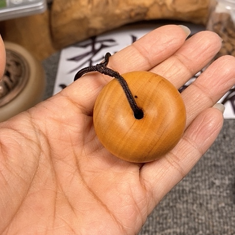 檀香木手串/手链阿*老山檀香平安扣3.7/1.7