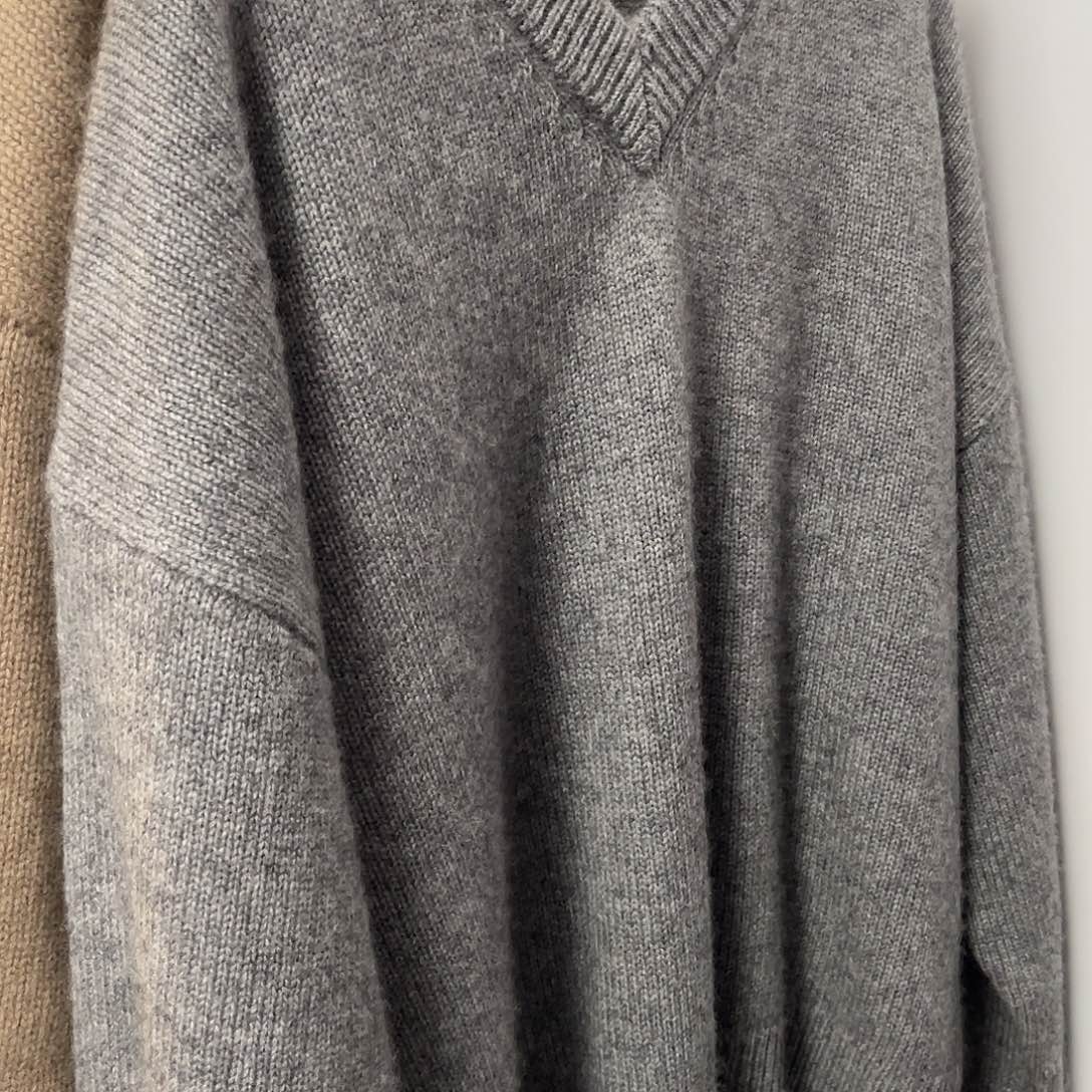 落肩 加厚 羊绒衫