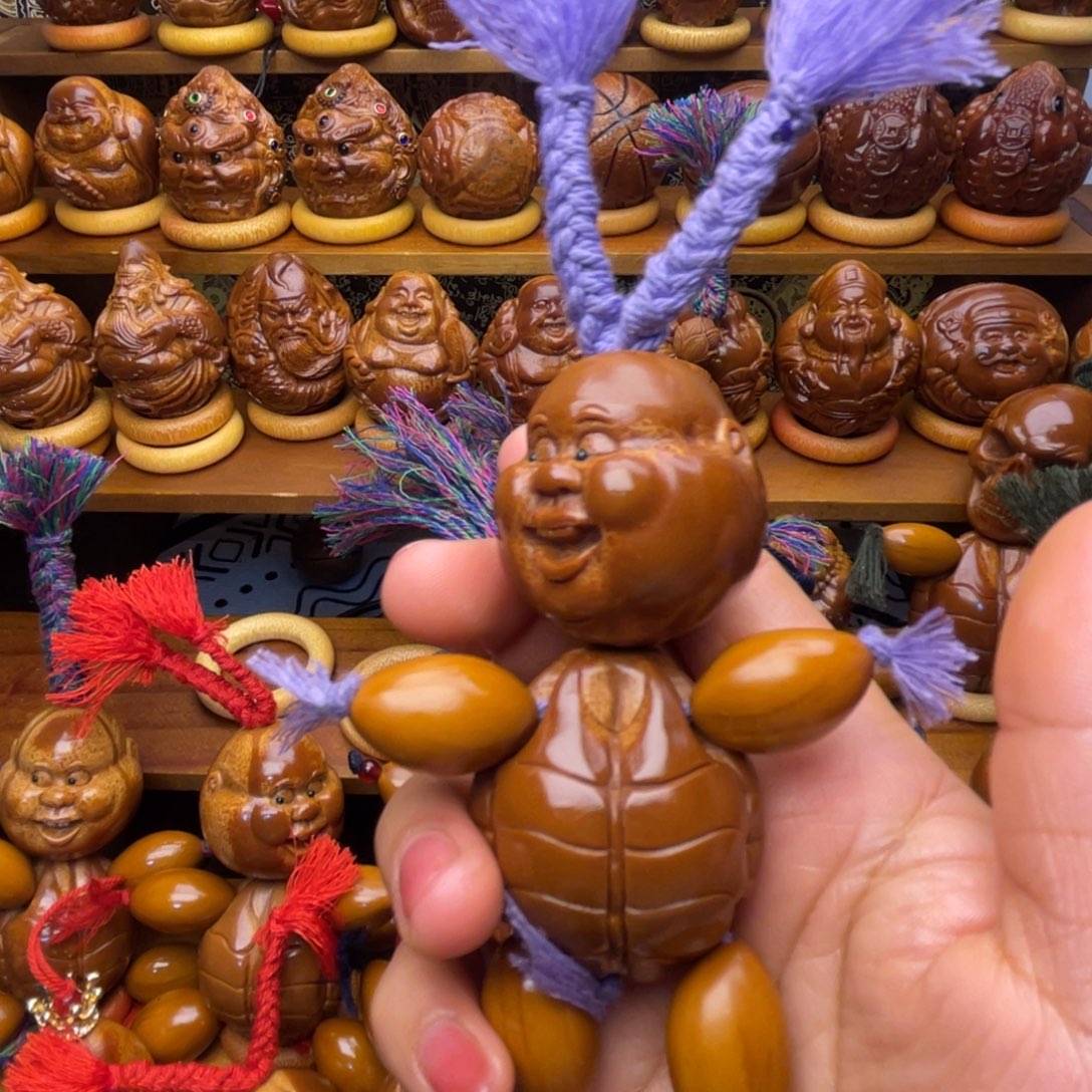 橄榄核吊坠蓝色吊绳一个