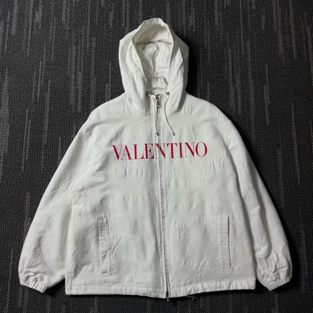 99新 Valentino/华伦天奴 SS22字母Logo连帽外套/尺码52/ 9250