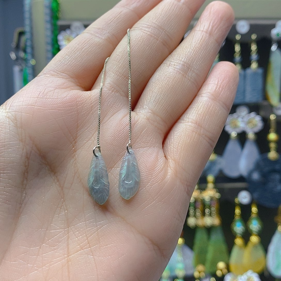 未镶嵌翡翠耳饰翡翠