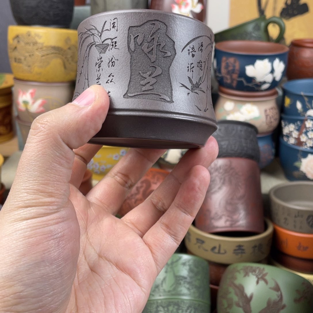 紫砂茶杯紫砂茶杯