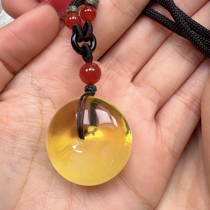 琥珀银S925镶嵌戒指