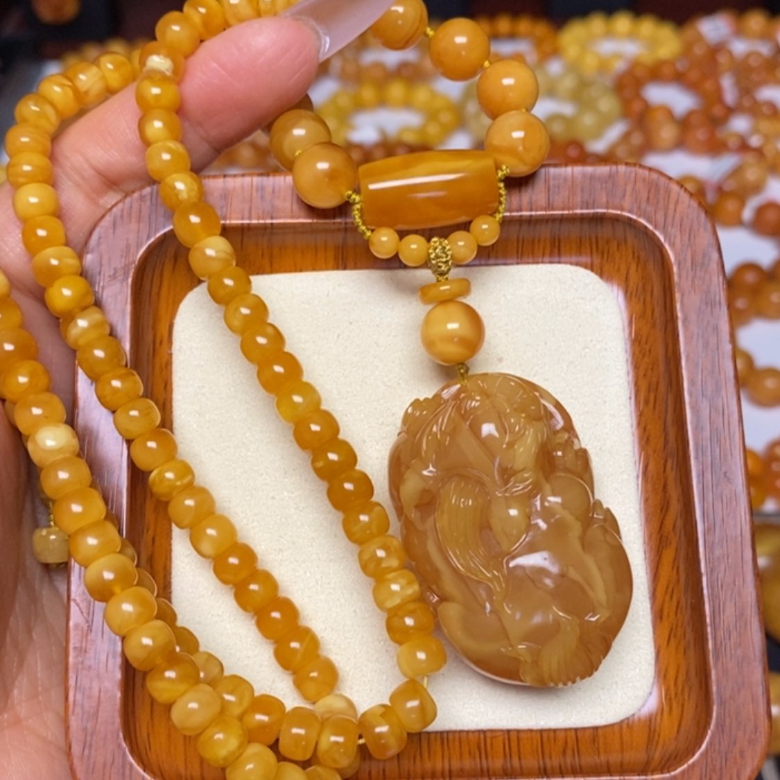 【闪购商品】蜜蜡颈饰未镶嵌项链