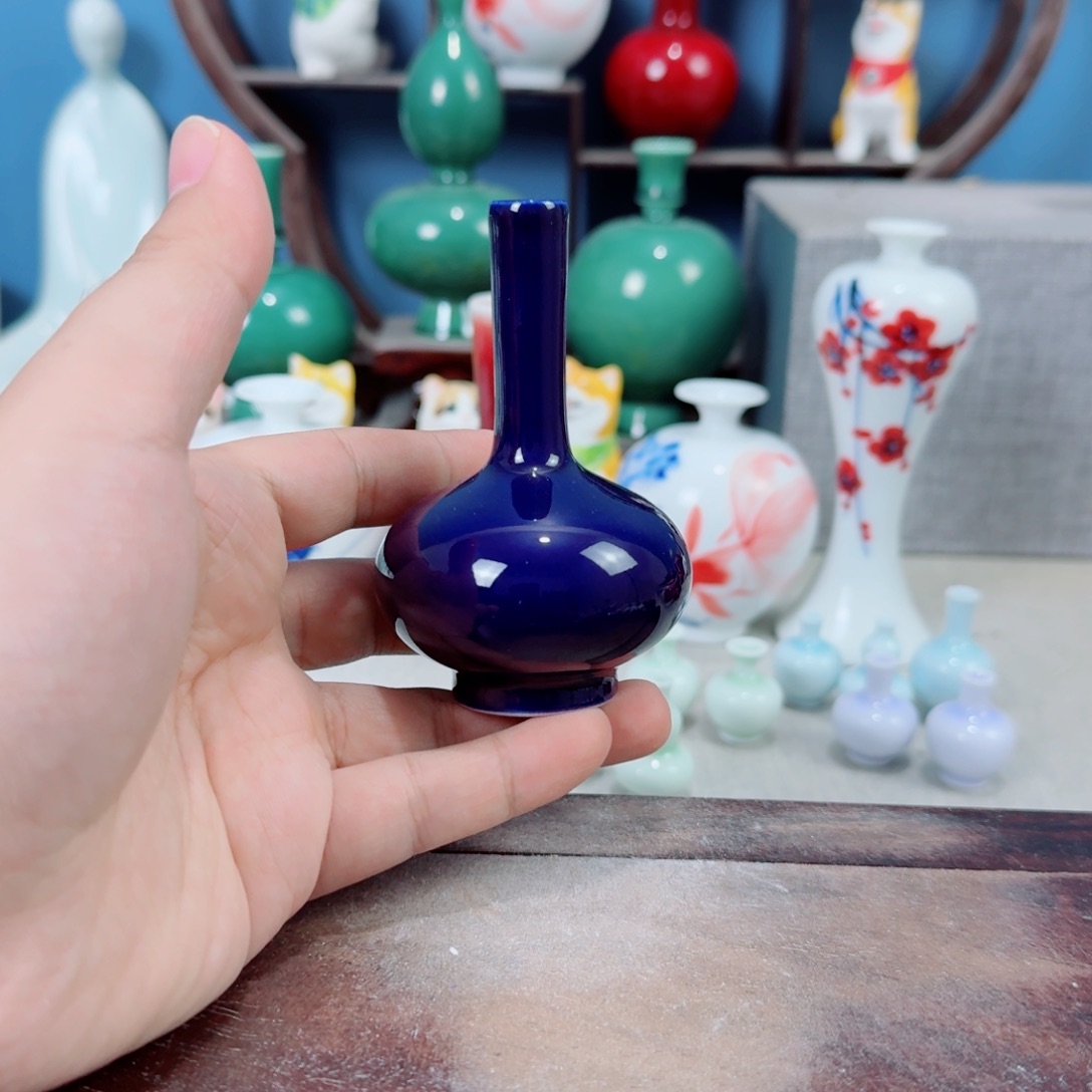 陶瓷手工小花器摆件