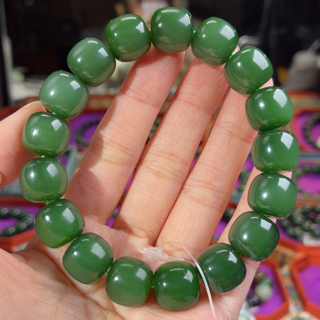 和田玉（碧玉）未镶嵌手串