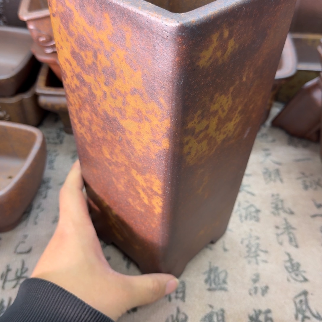 紫砂花盆24号宜兴紫砂正品花盆10.5x24