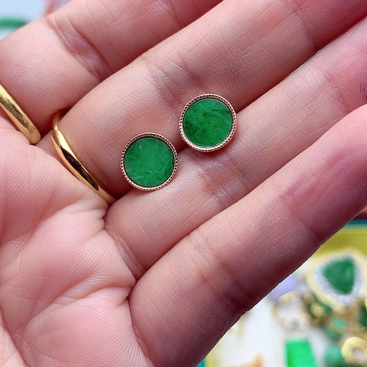 翡翠颈饰银S925镶嵌翡翠