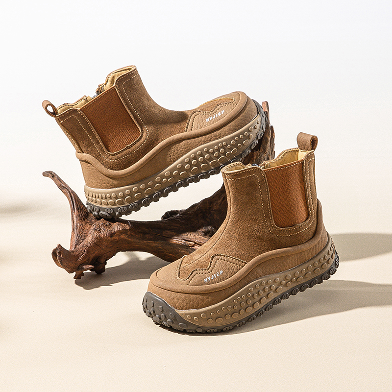 男童女童雪地靴2025新款中大童秋冬新款便捷棉靴一脚蹬保暖防寒靴